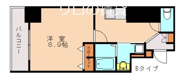 ピタゴラ箱崎の物件間取画像